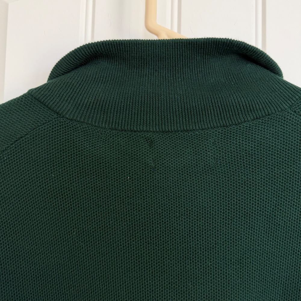 Polo Ralph Lauren Textured Dark Gren 1/4 Zip Pullover Sweater Men's XL NWT‎ - Picture 6 of 6
